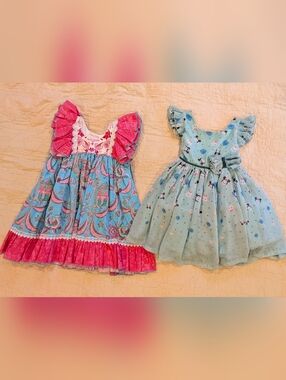 Toddler Spring Fun Ruffle Twirly Dress Bundle